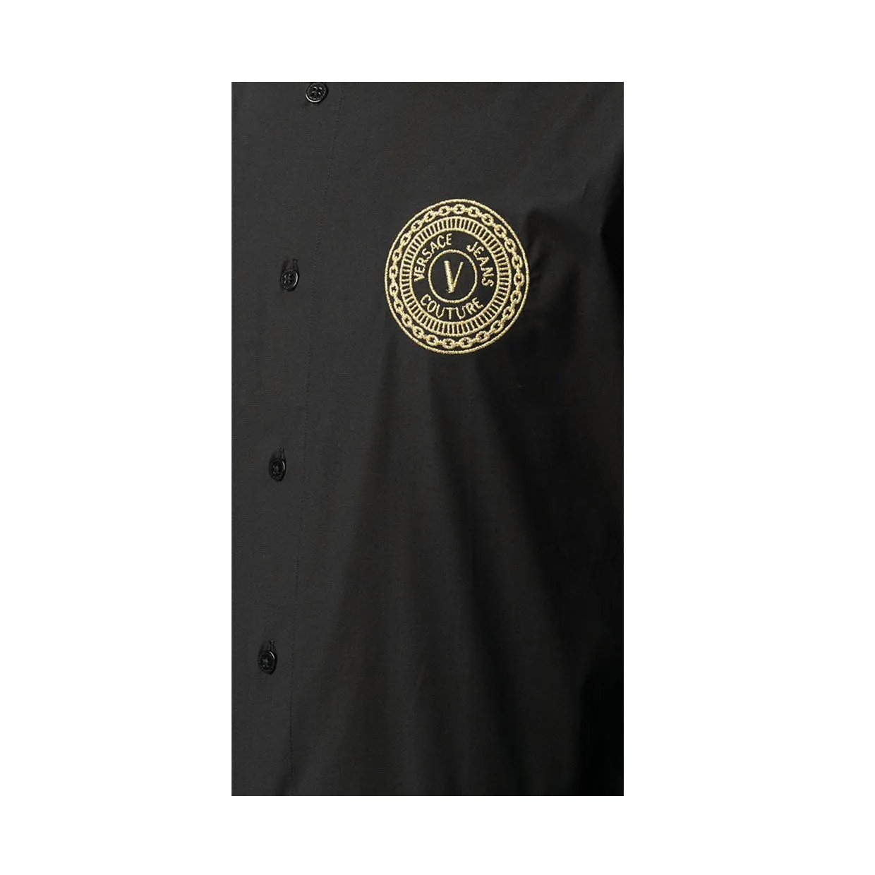 Versace Jeans Couture Black V-Emblem Shirt