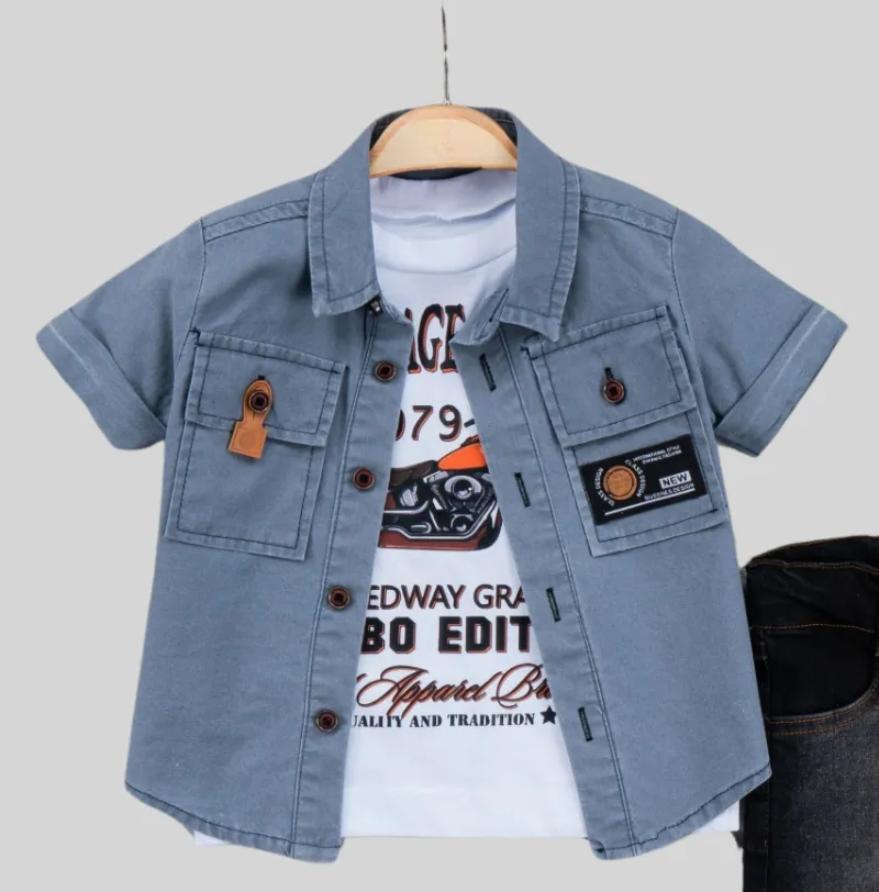 Vintage Bike Boys Casual Set