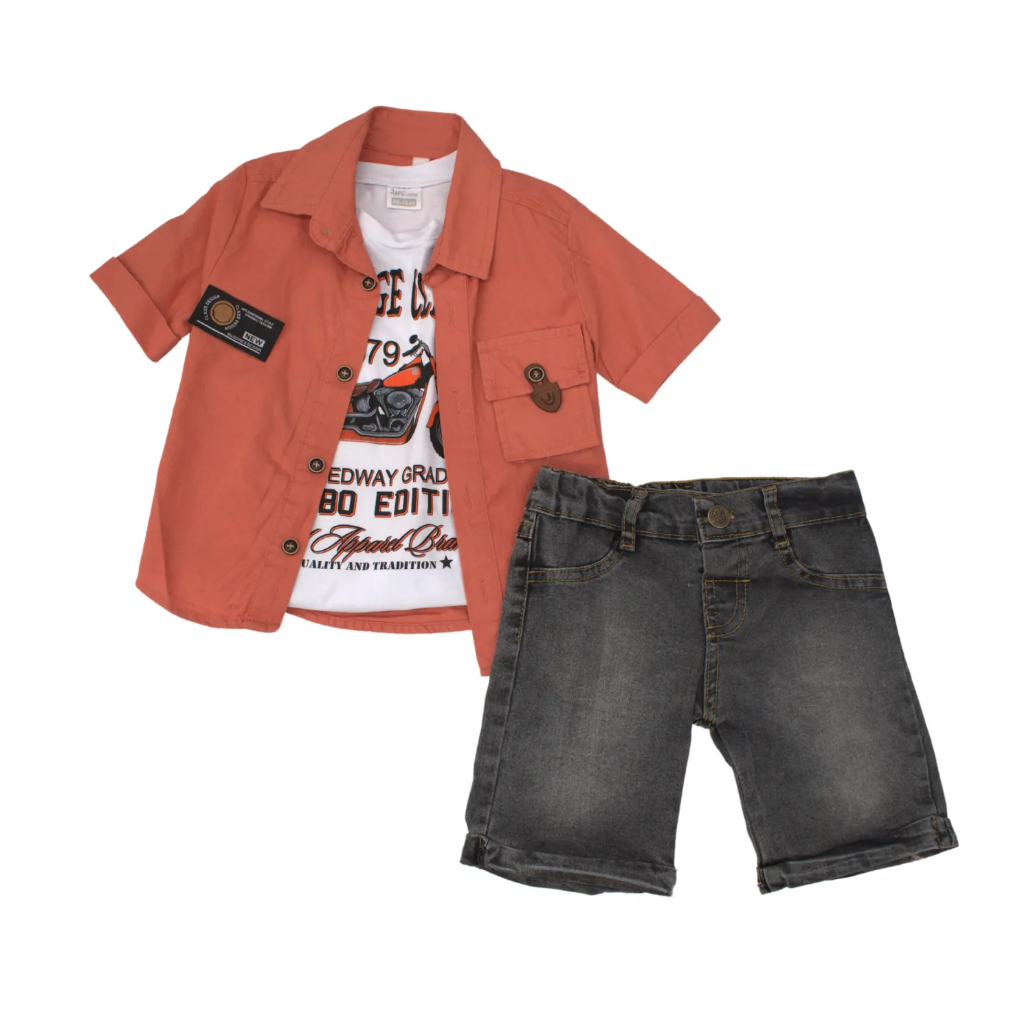 Vintage Bike Boys Casual Set