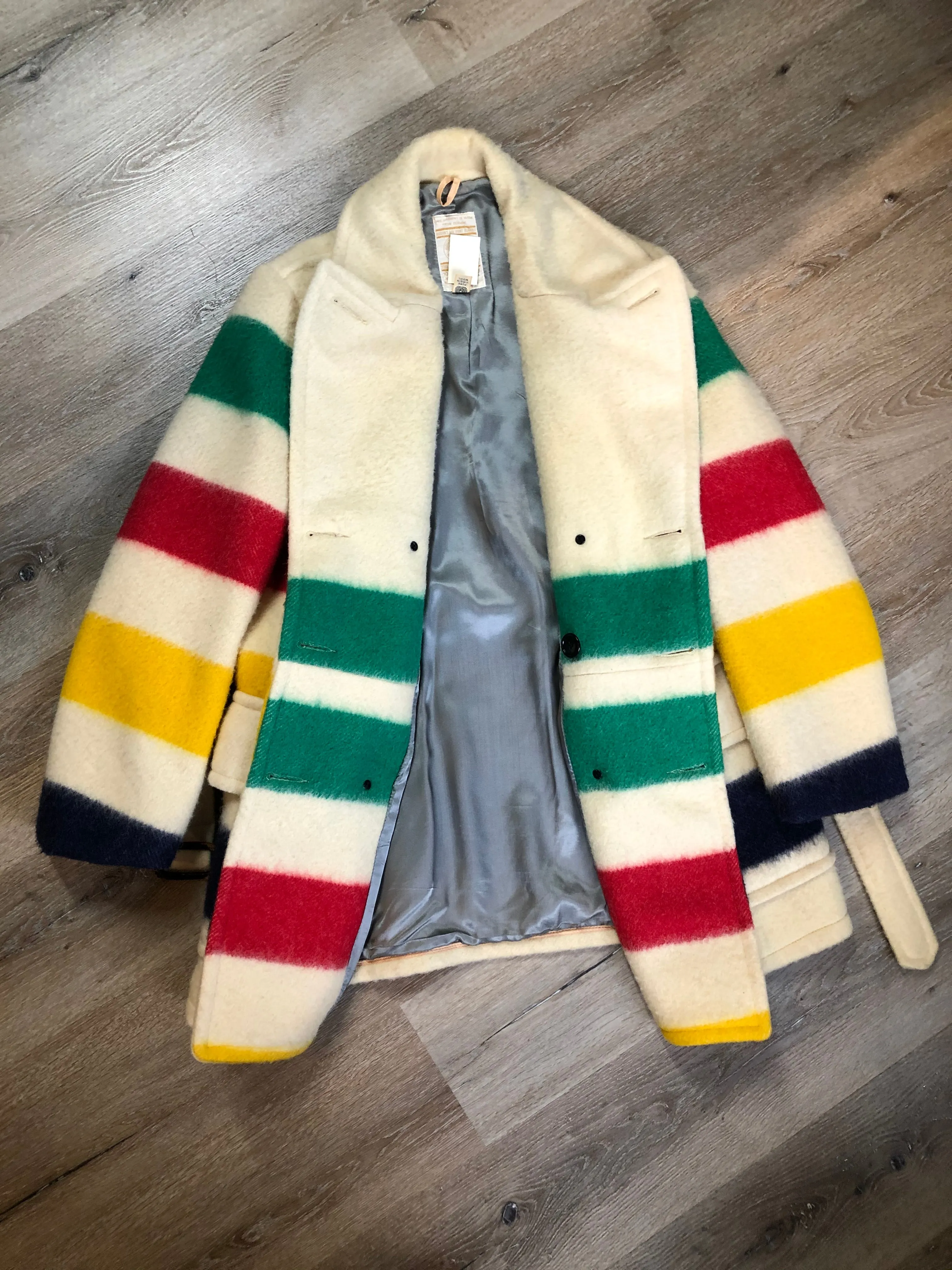 Vintage Hudson's Bay Company Point Blanket Coat with Belt, Made in Canada, SOLD