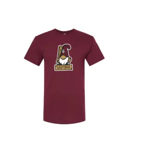 What If Garden Gnomes Maroon Logo T-shirt