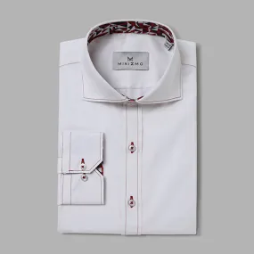 Wolf White Cotton Shirt