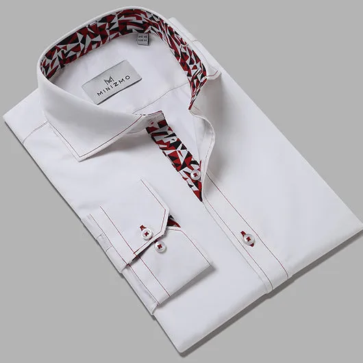 Wolf White Cotton Shirt