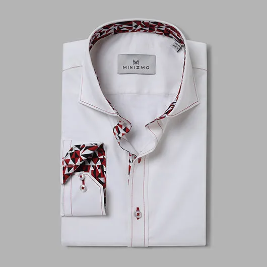 Wolf White Cotton Shirt