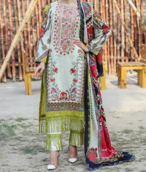 Women "GRAXIA" Lawn Embroidered Unstitched Summer Suit