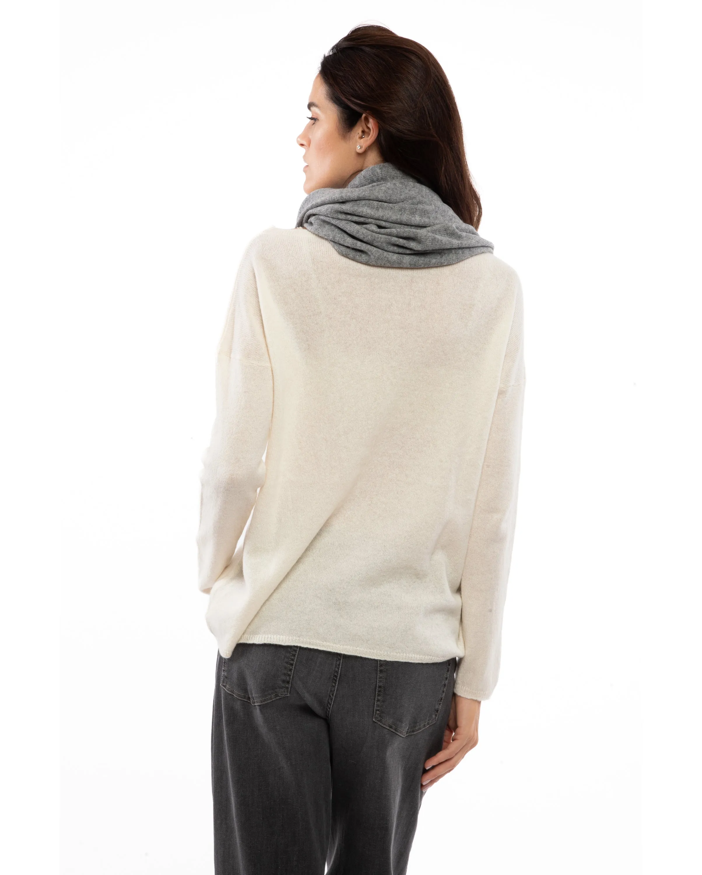 Women's Maxi Cashmere Neck Scarf Taupe