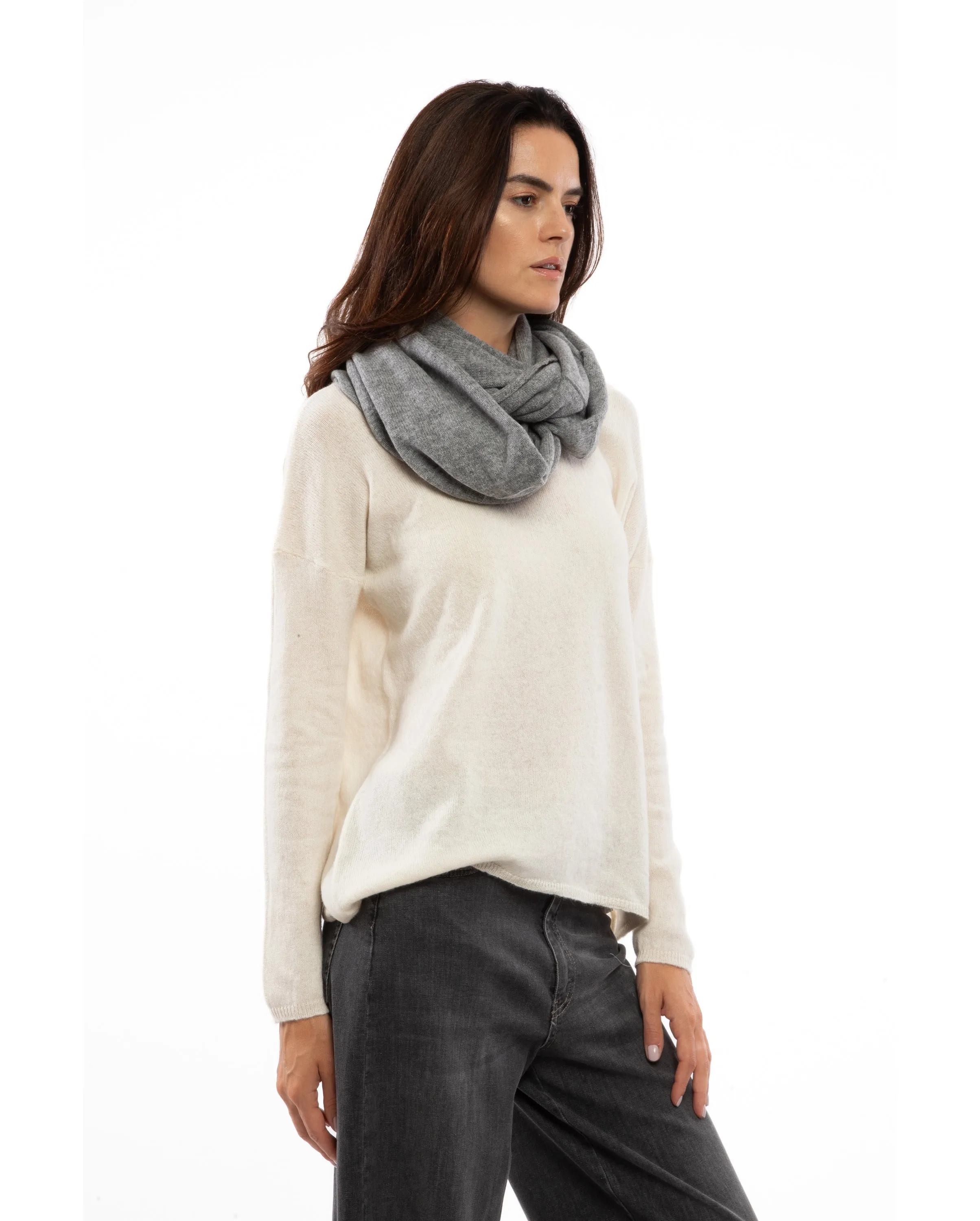 Women's Maxi Cashmere Neck Scarf Taupe