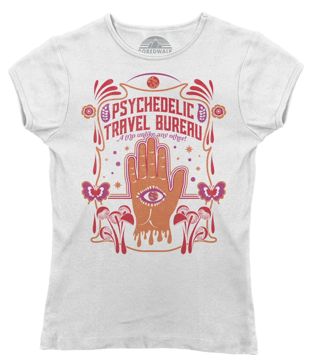 Women's Psychedelic Travel Bureau T-Shirt