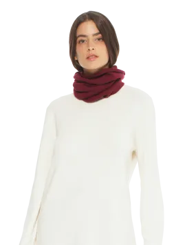 Women's Pure Cashmere Collar Scarf Bordeaux