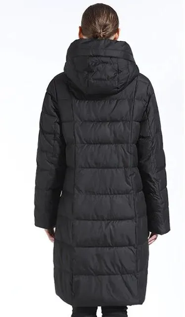 Women's Winter Warm Hooded Bio-Down Coat