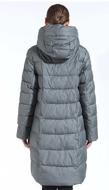 Women's Winter Warm Hooded Bio-Down Coat