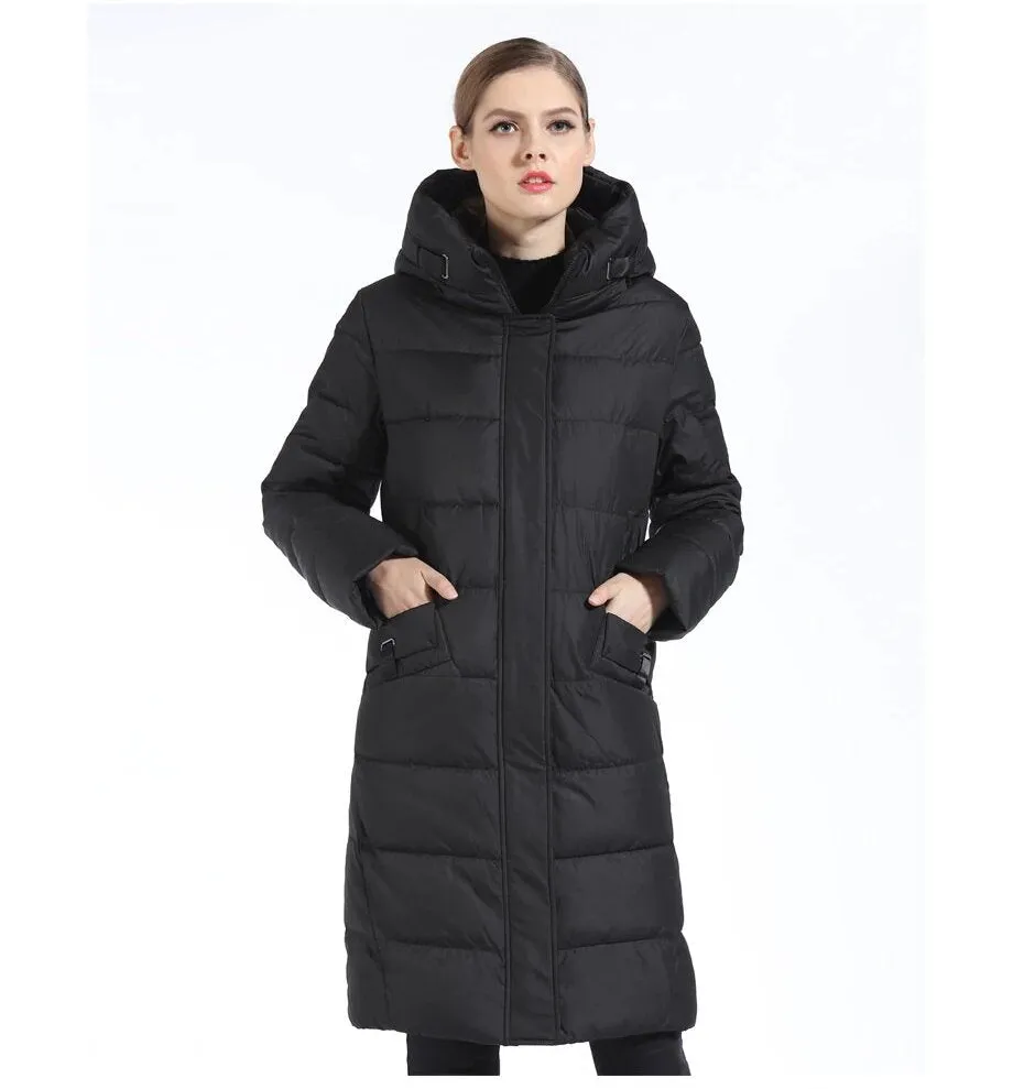 Women's Winter Warm Hooded Bio-Down Coat